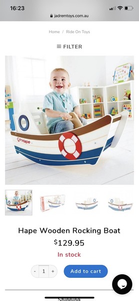 hape rocking boat